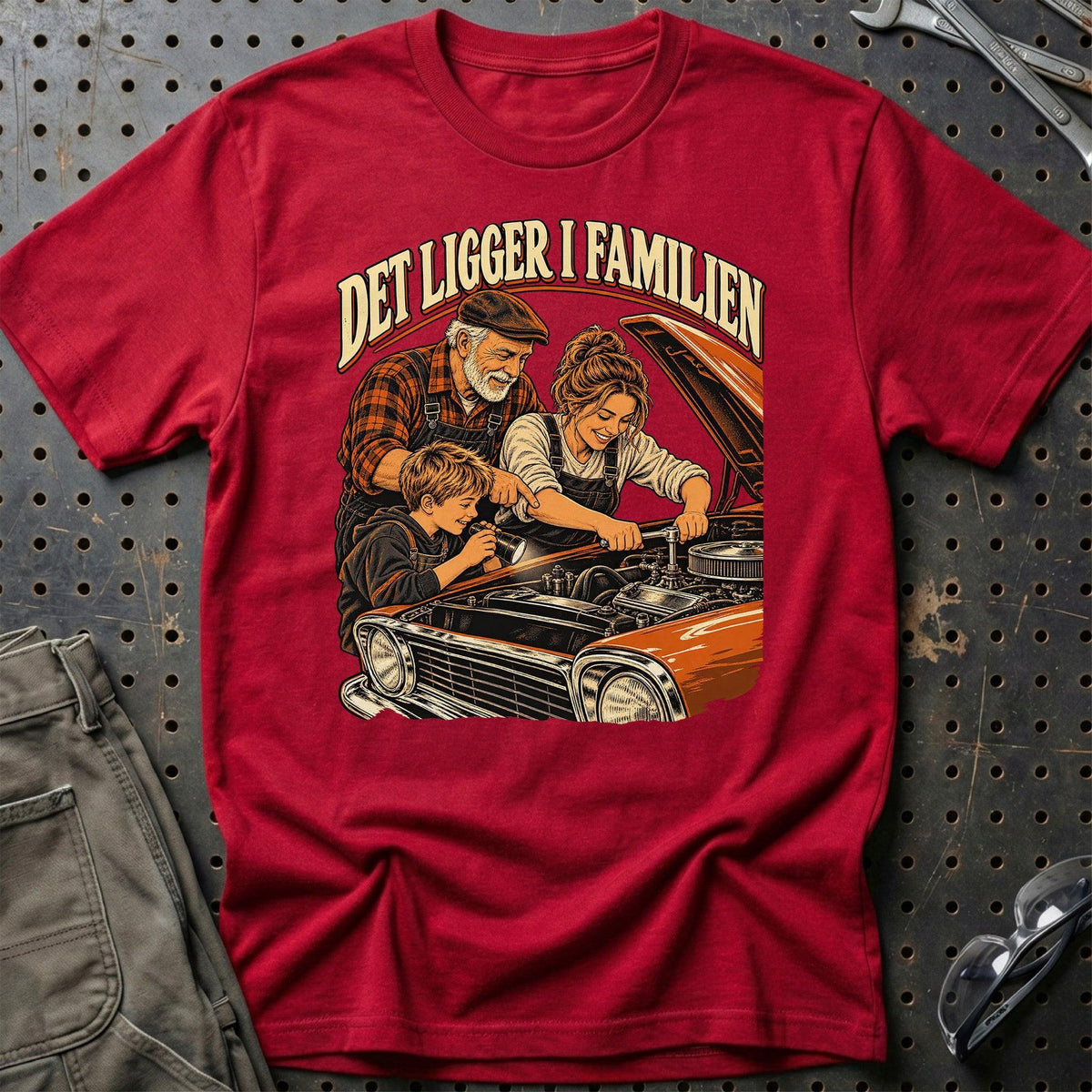 
Produktbillede af Det ligger i familien T-Shirt