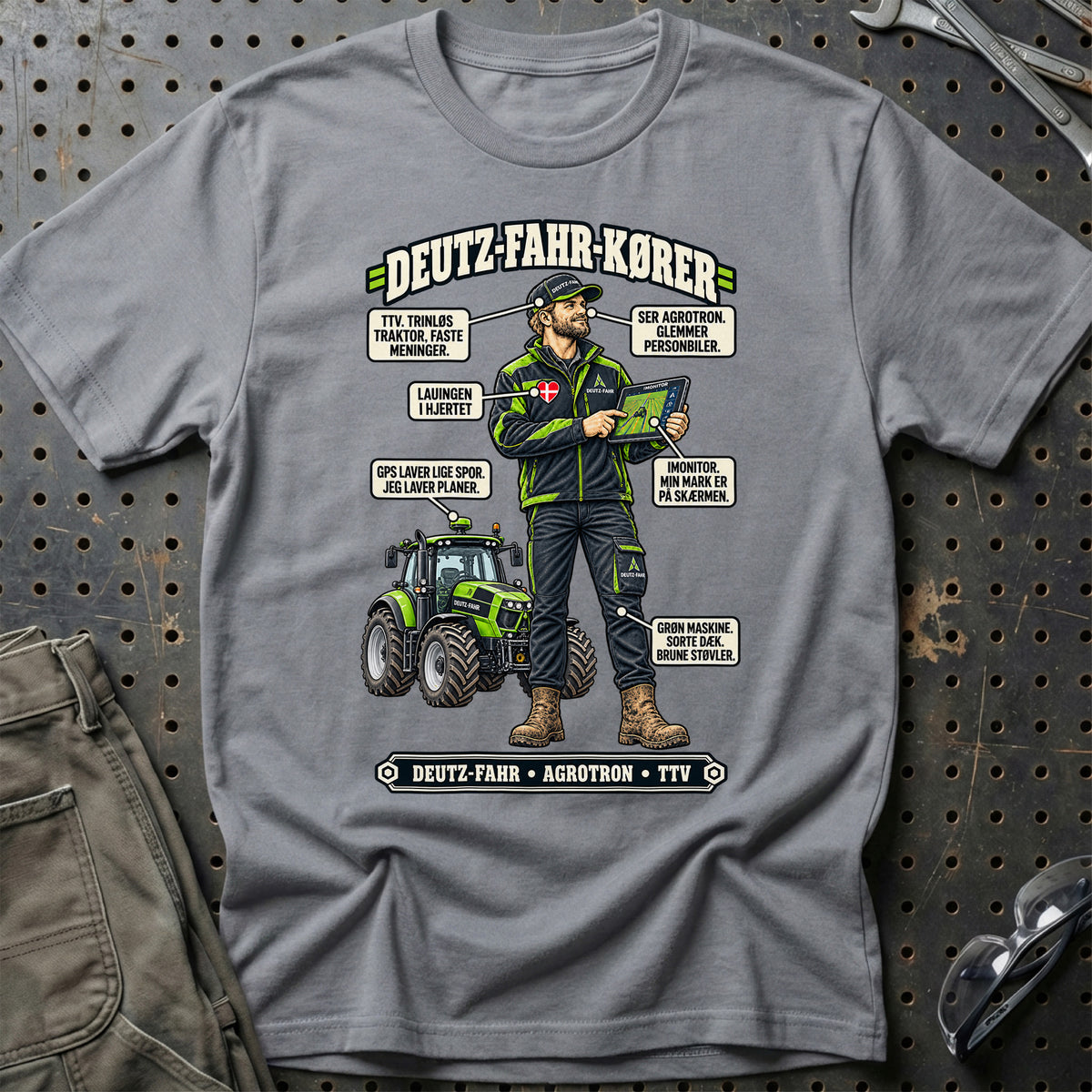 
Deutz Fahr-Kører T-Shirt – Grå Sport