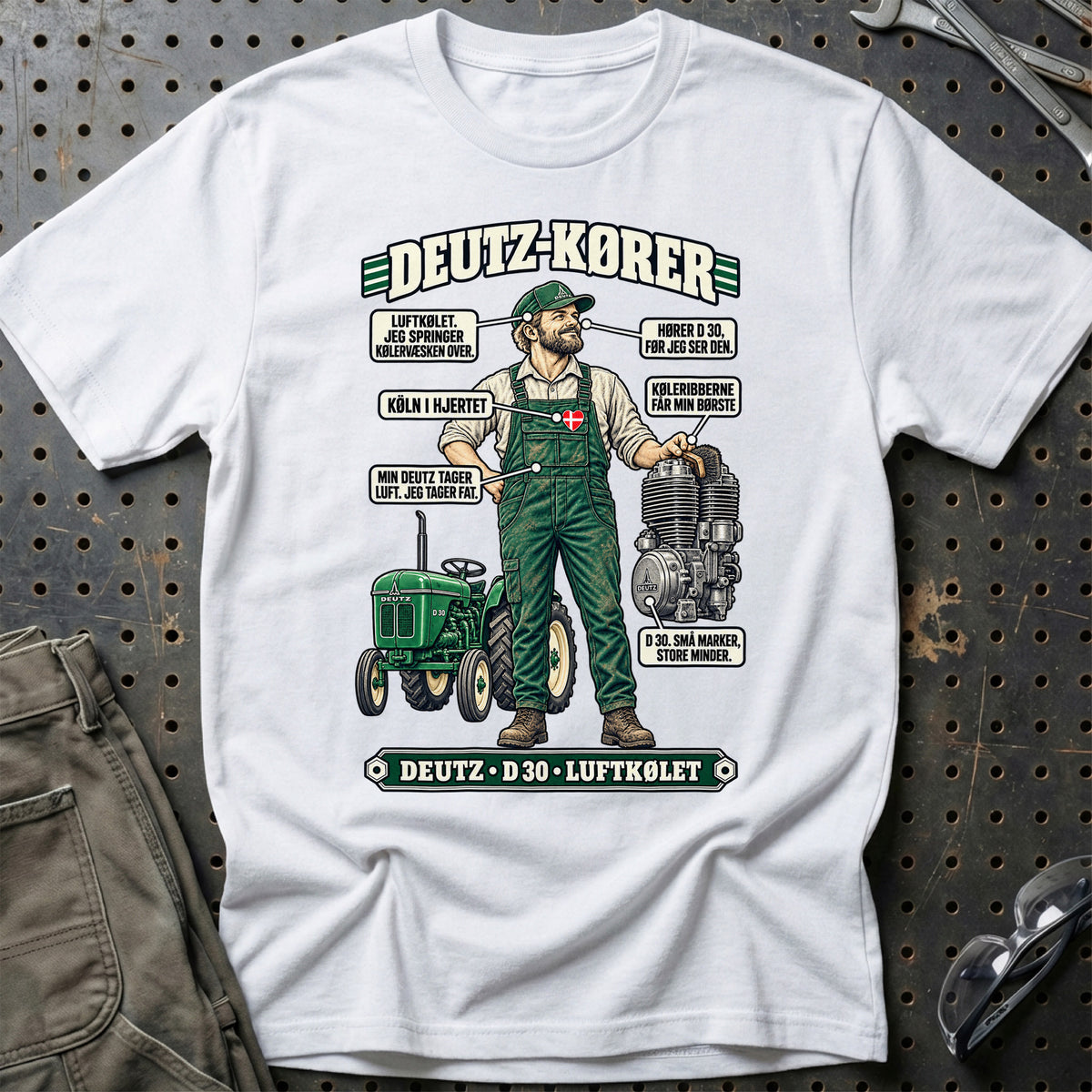 
Deutz-Kører T-Shirt – Hvid