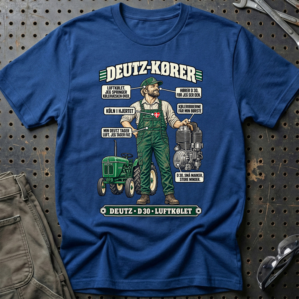 
Deutz-Kører T-Shirt – Blå Royal