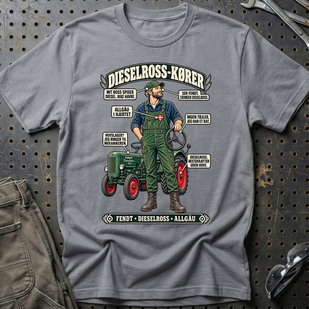 
Dieselross-Kører T-Shirt – Grå Sport