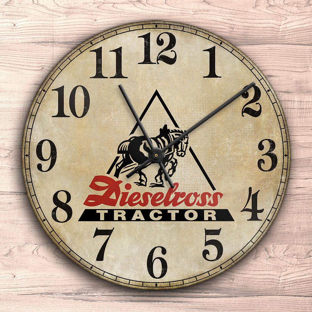 Dieselross Vægur Rundt-Clock-Dieselross-Garage Culture Shop- garage - man cave - merchandise