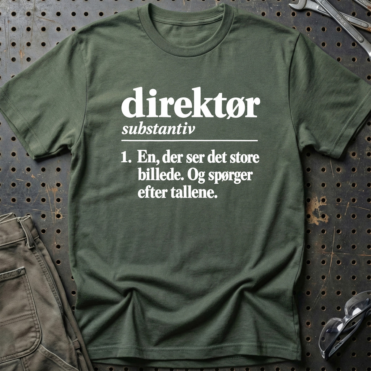 
Direktør – Definition T-Shirt – Grøn Militær