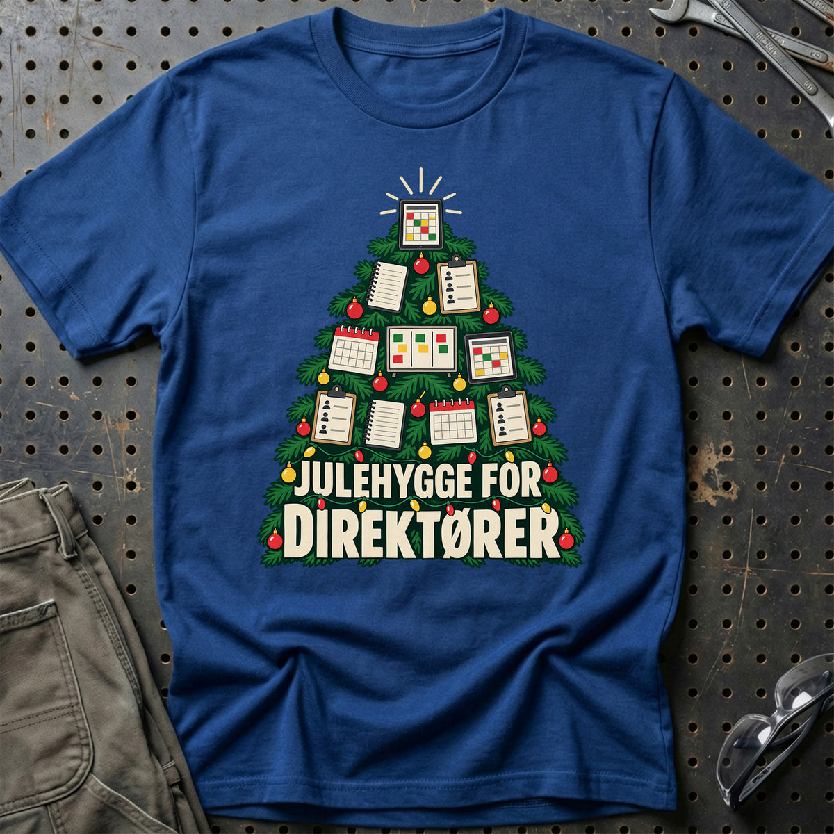 
Direktør – Julehygge – Unisex T-Shirt – Blå Royal