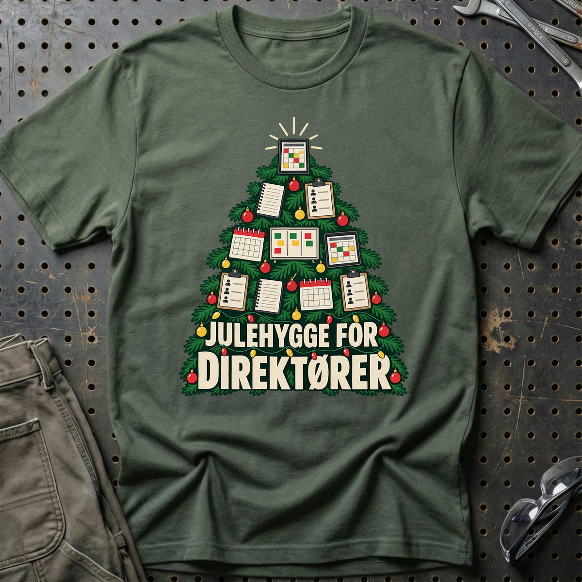
Direktør – Julehygge – Unisex T-Shirt – Grøn Militær