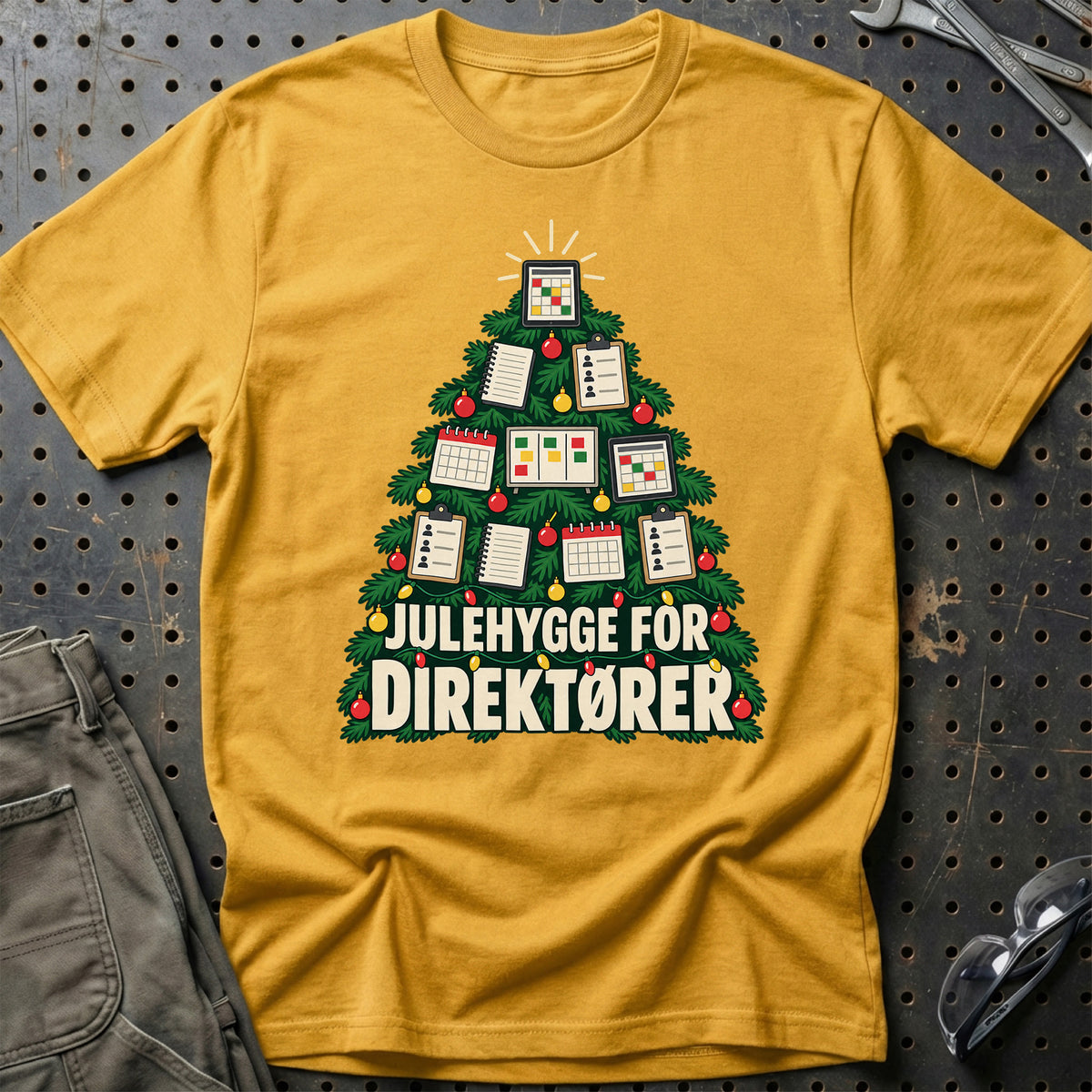 
Direktør – Julehygge – Unisex T-Shirt – Guld