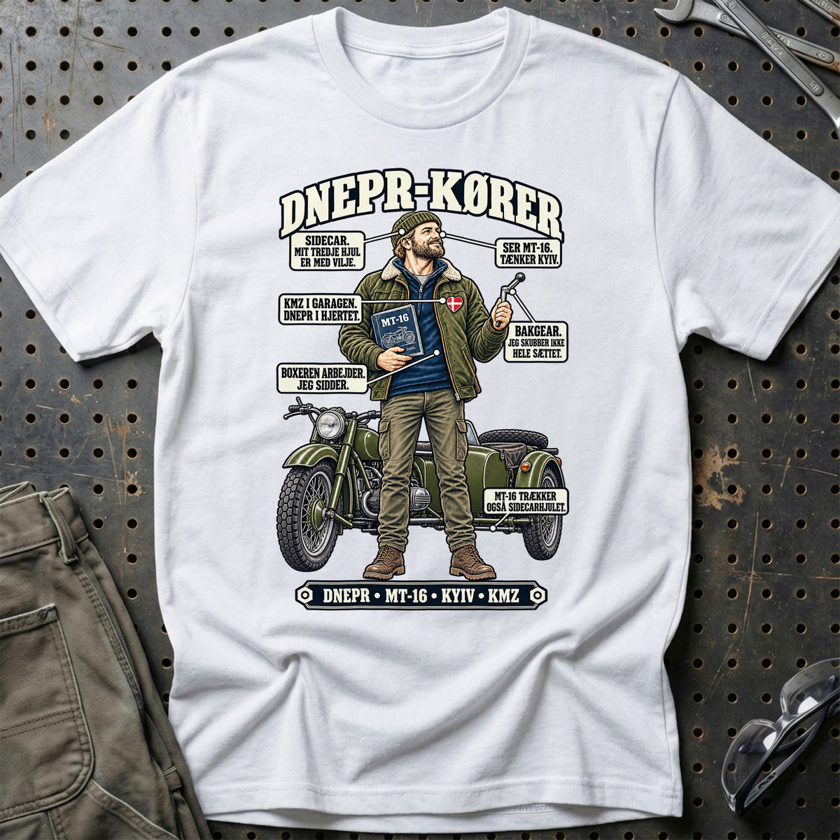 
Dnepr-Kører T-Shirt – Hvid