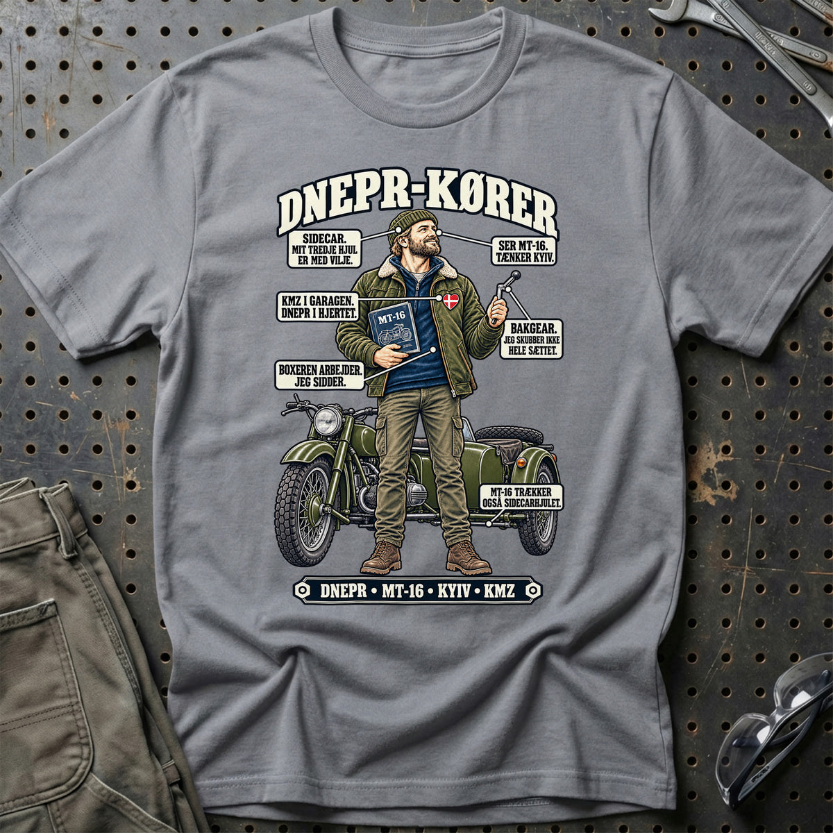 
Dnepr-Kører T-Shirt – Grå Sport