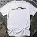 
Dodge Challenger 2015 Silhuet T-Shirt – Hvid