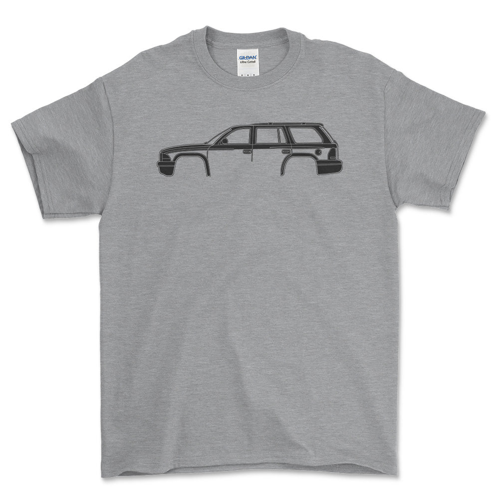 Dodge Durango 1998 Silhuet T-Shirt-Beklædning-Dodge-Grå Sport-S-Garage Culture Shop- garage - man cave - merchandise