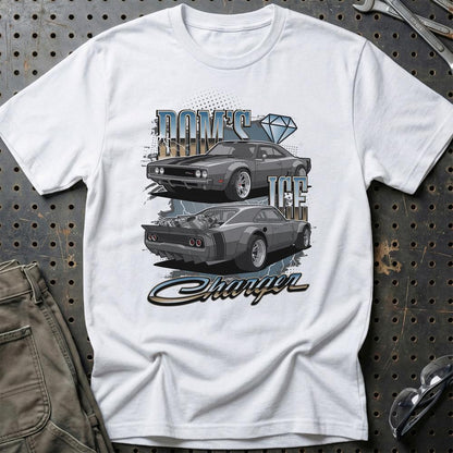 Dodge Ice Charger Fast And Furios Cars - Unisex T-Shirt-Beklædning-Dodge-Hvid-S-Garage Culture Shop- garage - man cave - merchandise