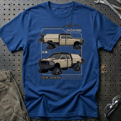 Dodge Ice Ram Fast And Furios Cars - Unisex T-Shirt-Beklædning-Dodge-Blå Royal-S-Garage Culture Shop- garage - man cave - merchandise
