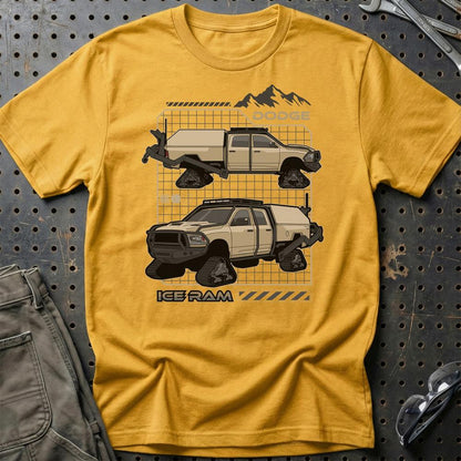 Dodge Ice Ram Fast And Furios Cars - Unisex T-Shirt-Beklædning-Dodge-Guld-S-Garage Culture Shop- garage - man cave - merchandise