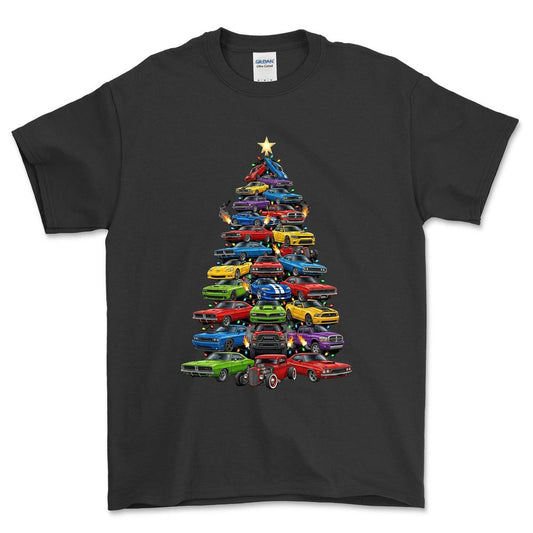 Dodge Juletræ Christmas Tree - Unisex T-Shirt-Beklædning-Dodge-Garage Culture Shop- garage - man cave - merchandise