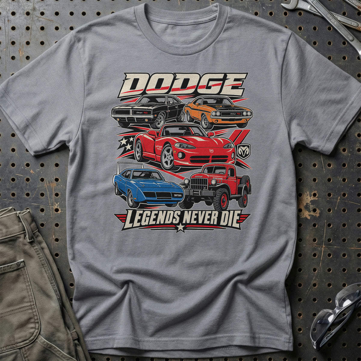 
Produktbillede af Dodge Legends Never Die T-Shirt