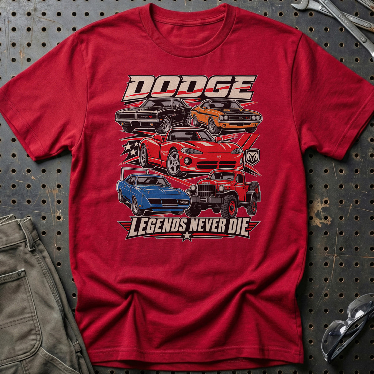 
Produktbillede af Dodge Legends Never Die T-Shirt