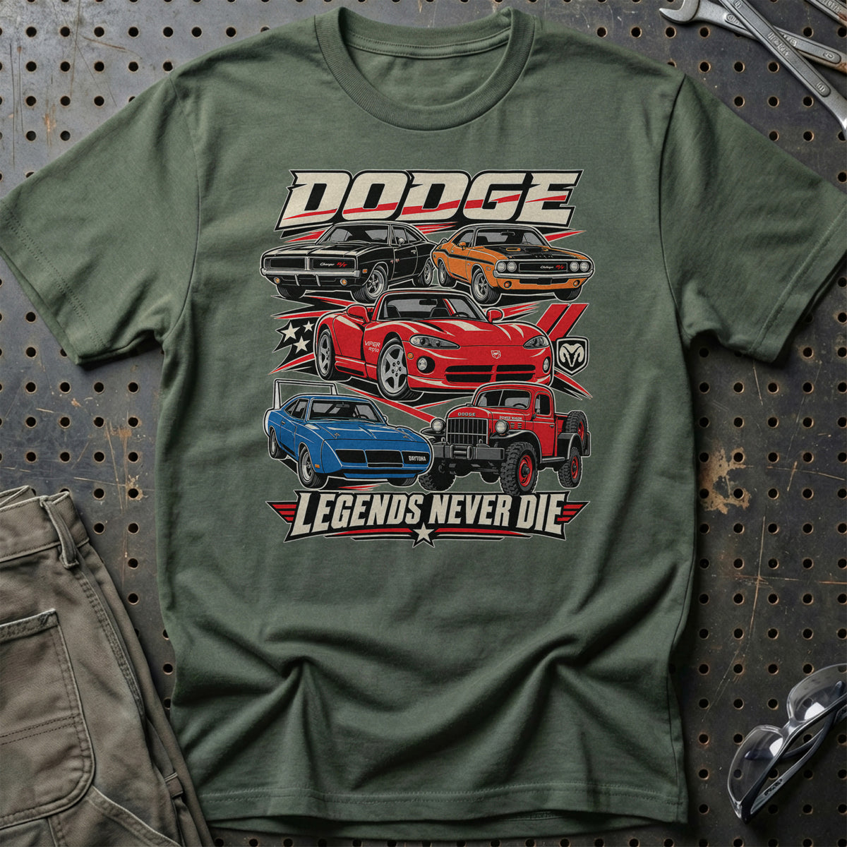 
Produktbillede af Dodge Legends Never Die T-Shirt