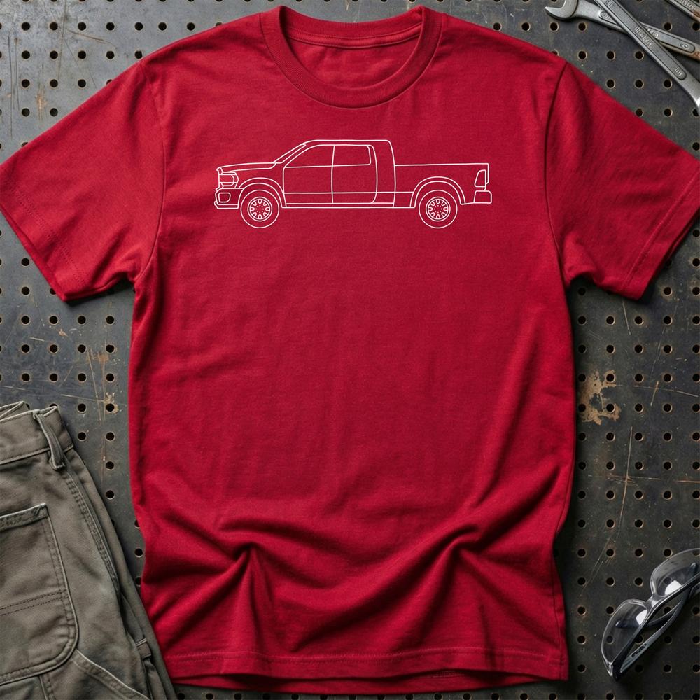 
Produktbillede af Dodge RAM 2500 Mega Cab Outline T-Shirt