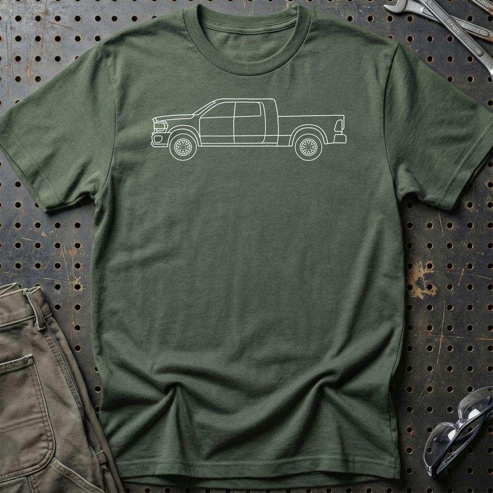 
Produktbillede af Dodge RAM 2500 Mega Cab Outline T-Shirt