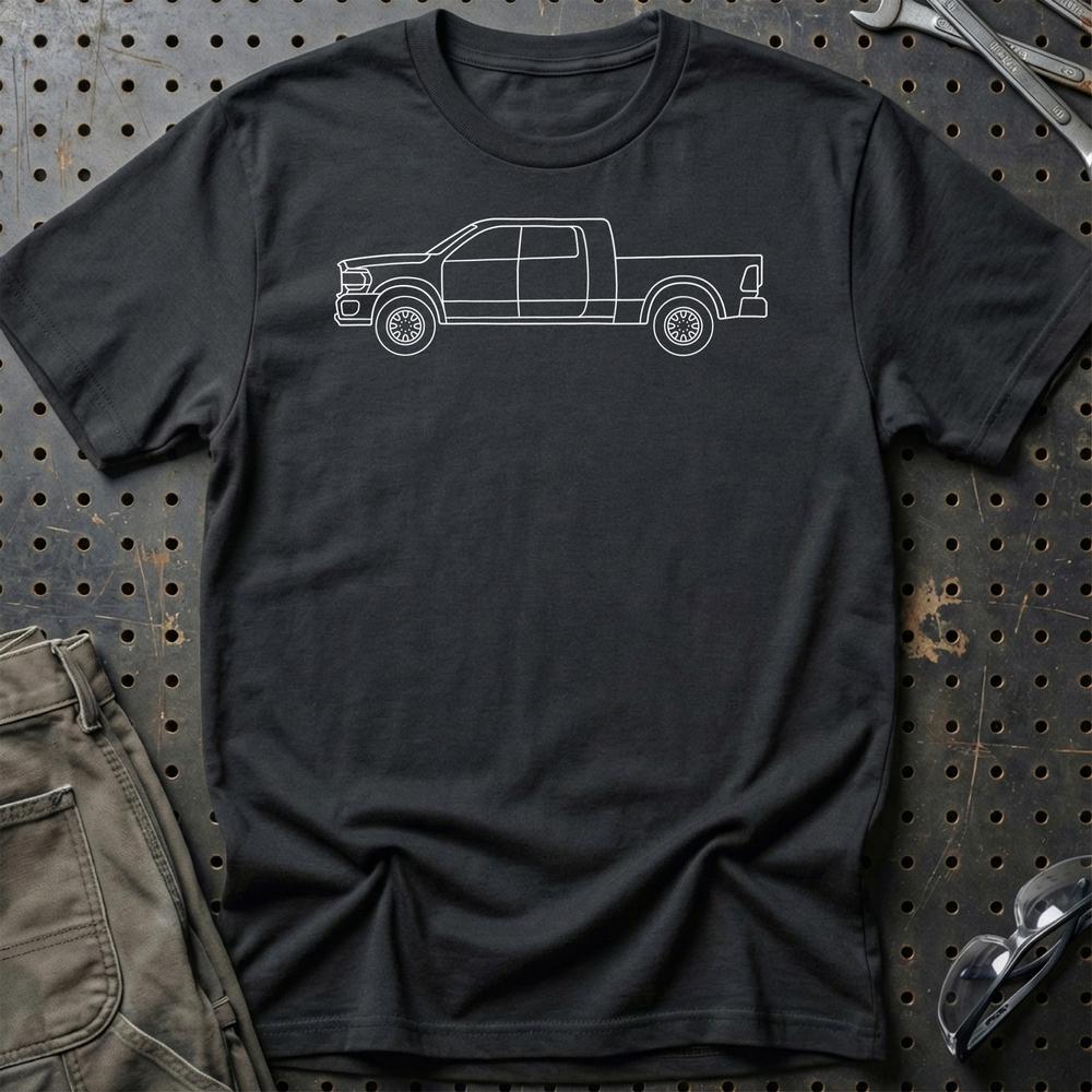 
Produktbillede af Dodge RAM 2500 Mega Cab Outline T-Shirt
