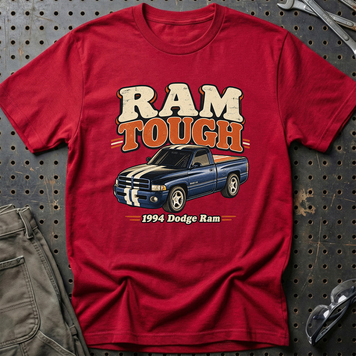 
Dodge Ram 1994 – Ram Tough T-Shirt – Rød