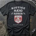 Dodge Rigtige Mænd Kører T-Shirt-Beklædning-Dodge-Sort-S-Garage Culture Shop- garage - man cave - merchandise