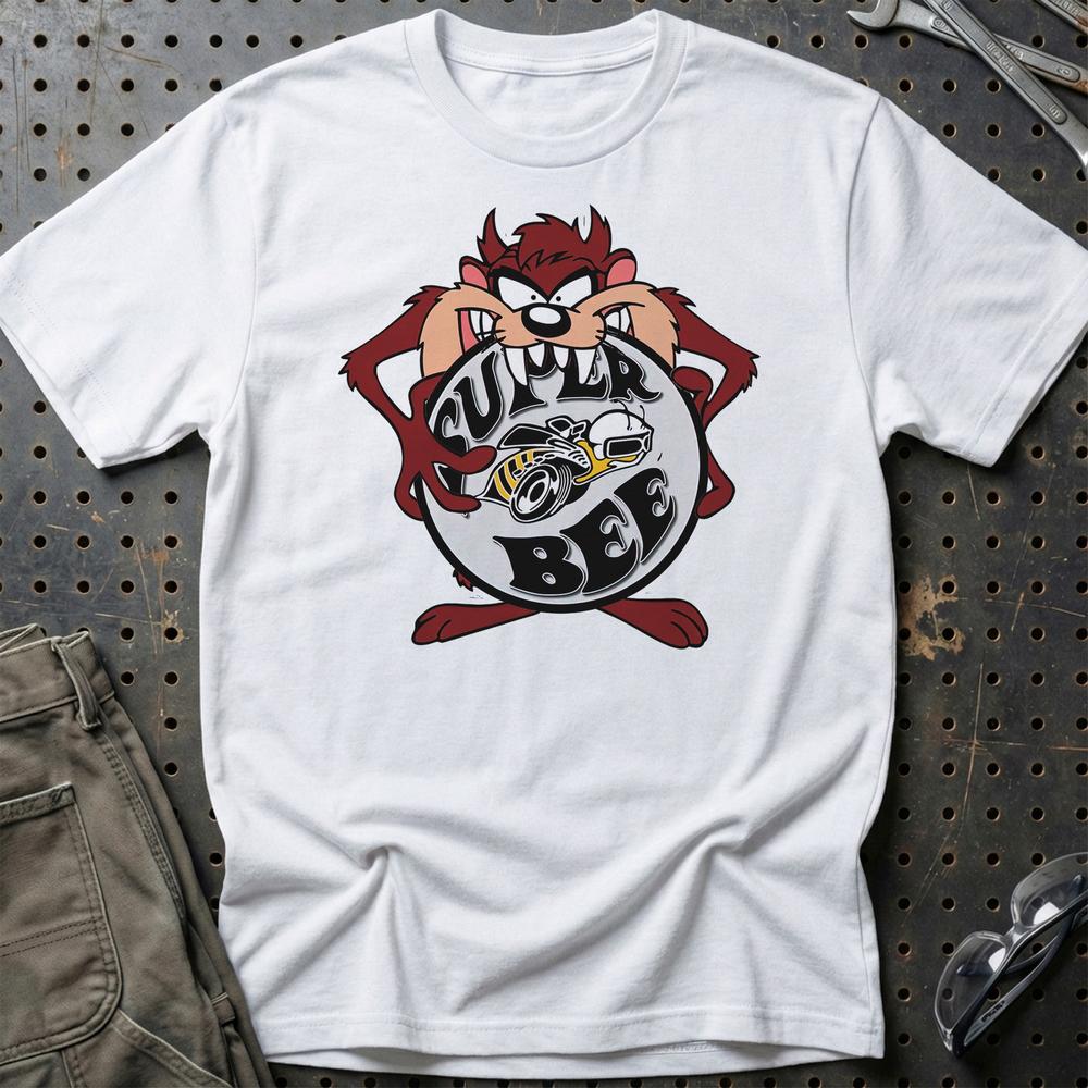 Dodge Super Bee TAZ T-Shirt-Beklædning-Dodge-Hvid-S-Garage Culture Shop- garage - man cave - merchandise