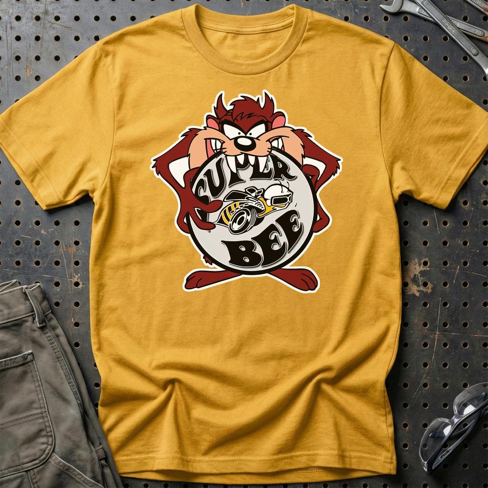 Dodge Super Bee TAZ T-Shirt-Beklædning-Dodge-Guld-S-Garage Culture Shop- garage - man cave - merchandise