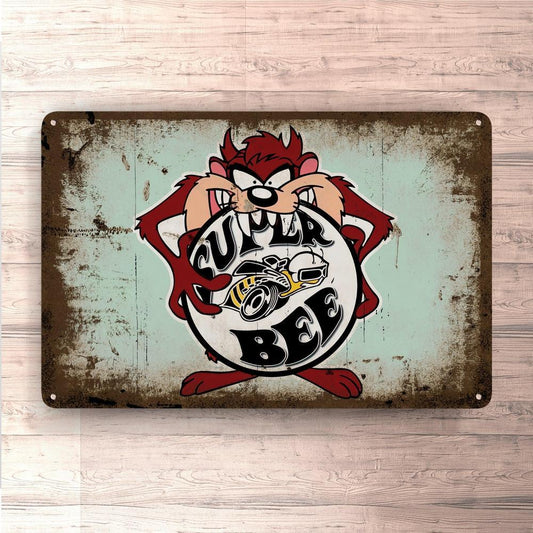 Dodge Super Bee Taz Vintage Skilte, Musemåtte, Dørmåtte , Plakat-Skilte-Dodge-Garage Culture Shop- garage - man cave - merchandise