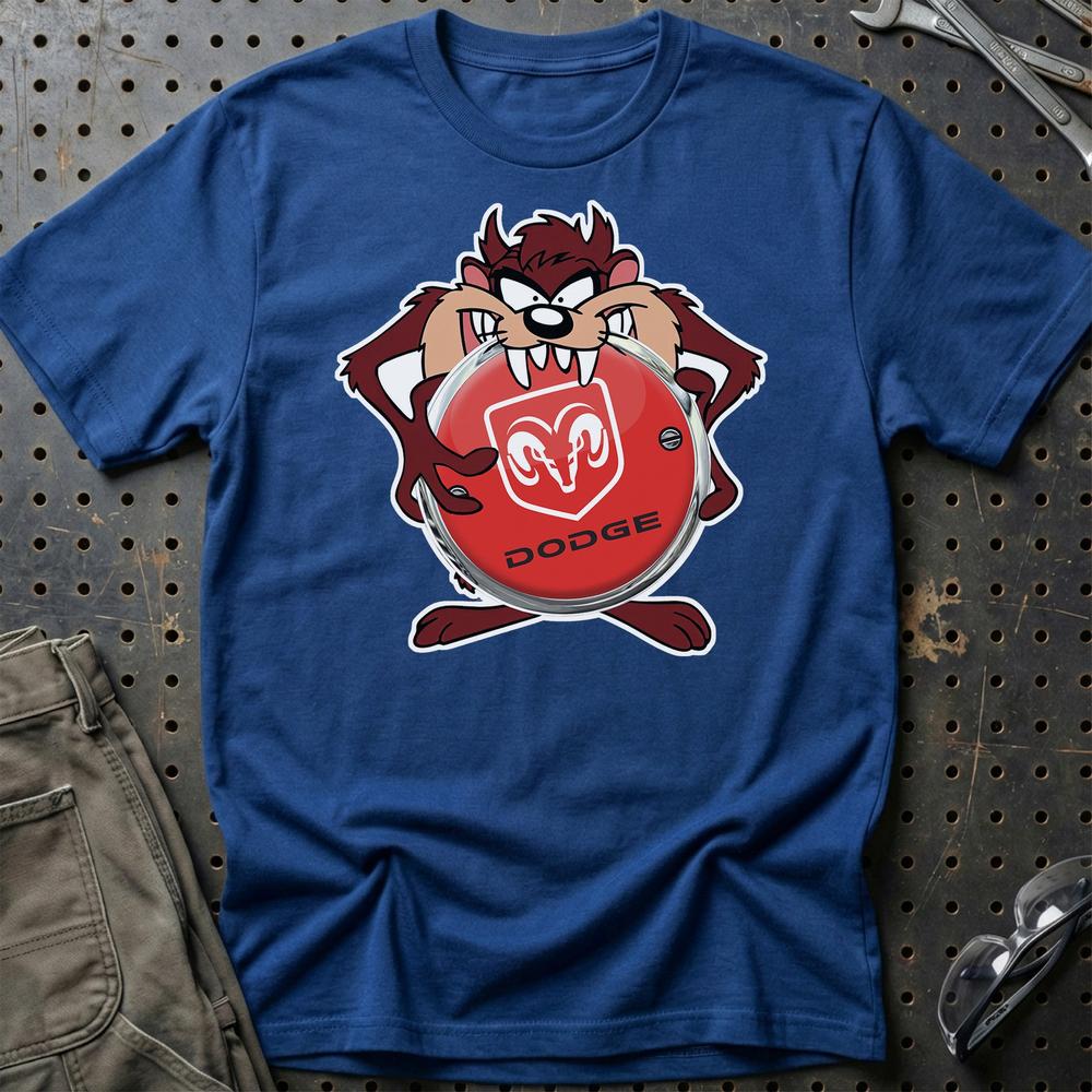Dodge TAZ Unisex T-Shirt , Bomuld-Beklædning-Dodge-Blå Royal-S-Garage Culture Shop- garage - man cave - merchandise