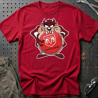 Dodge TAZ Unisex T-Shirt , Bomuld-Beklædning-Dodge-Rød-S-Garage Culture Shop- garage - man cave - merchandise
