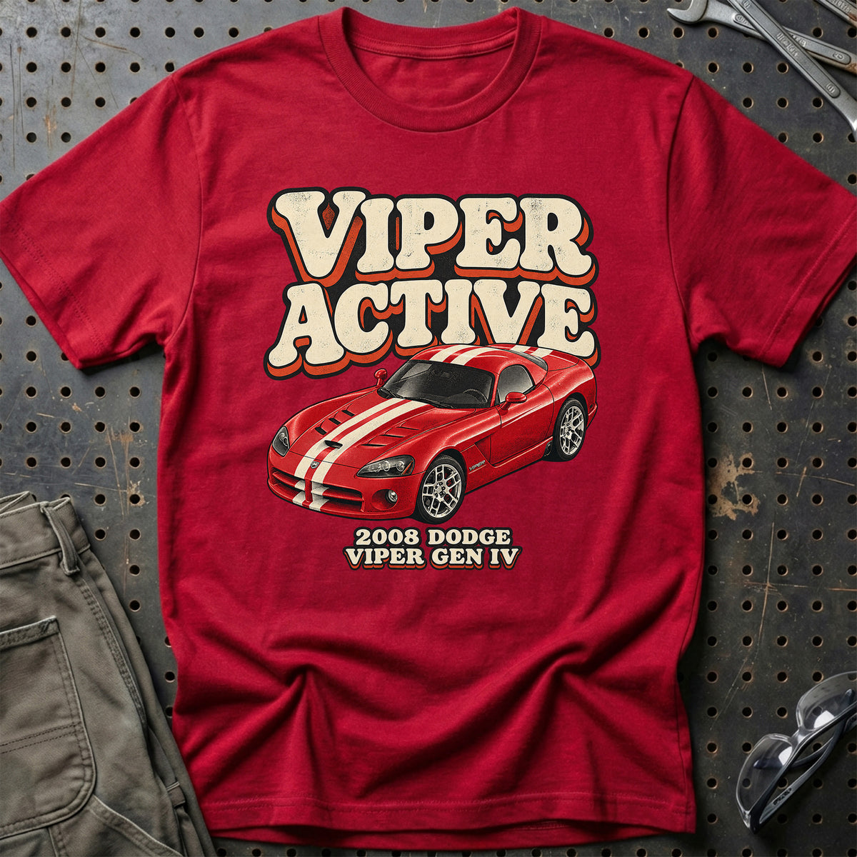 
Dodge Viper Gen IV 2008 – Viper Active T-Shirt – Rød