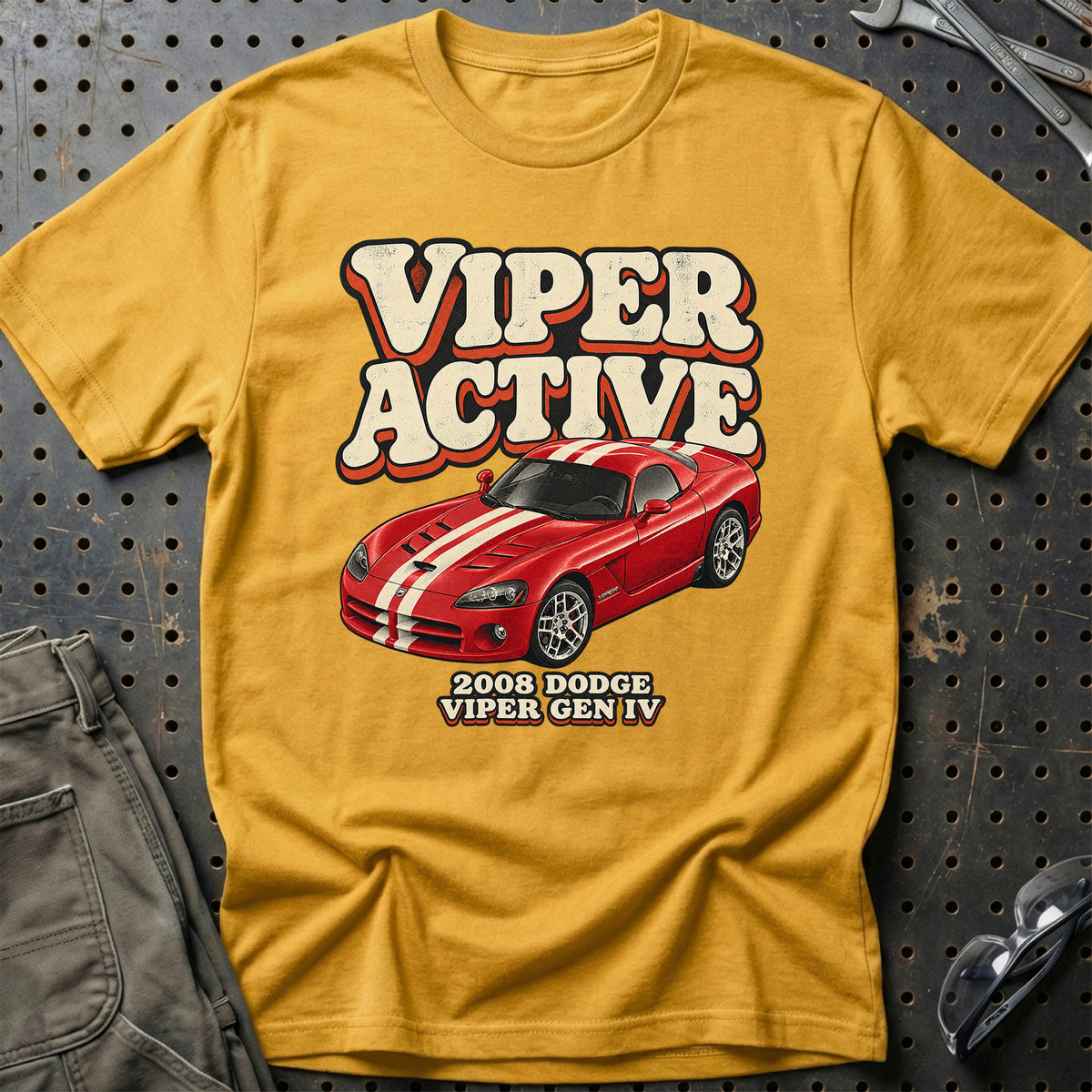 
Dodge Viper Gen IV 2008 – Viper Active T-Shirt – Guld