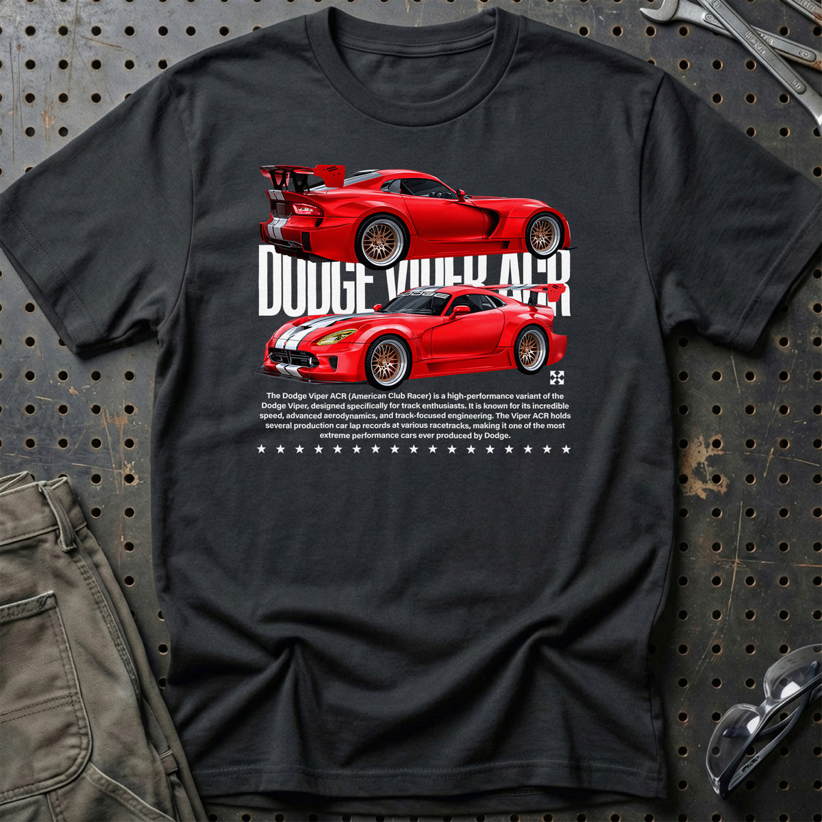 
Dodge Viper T-Shirt – Sort