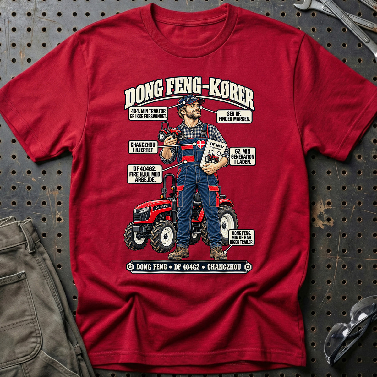 
Dong Feng-Kører T-Shirt – Rød