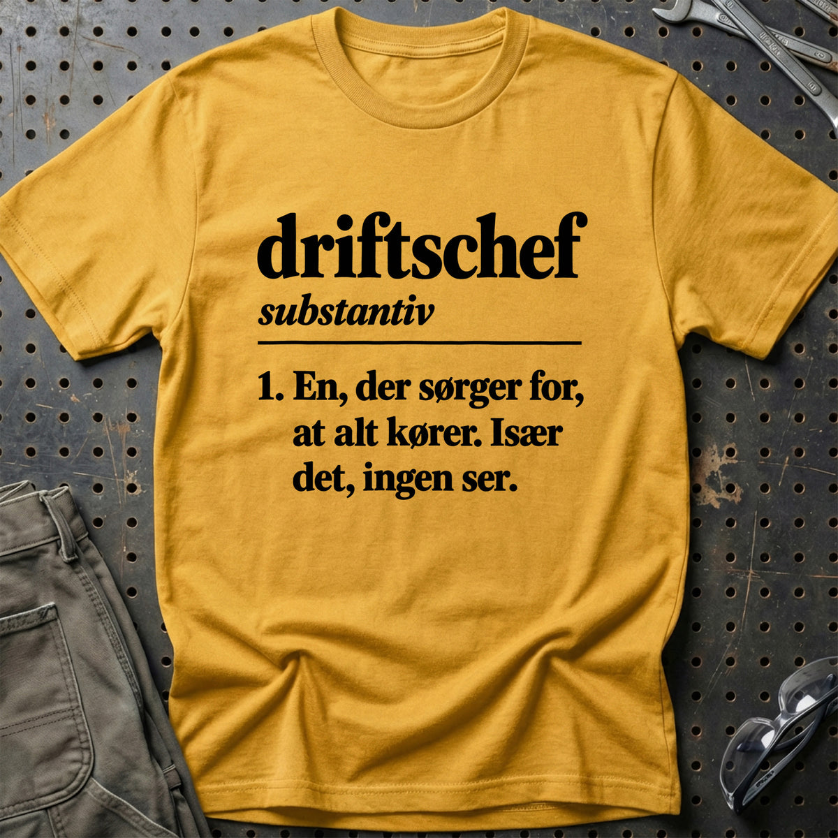 
Driftschef – Definition T-Shirt – Guld