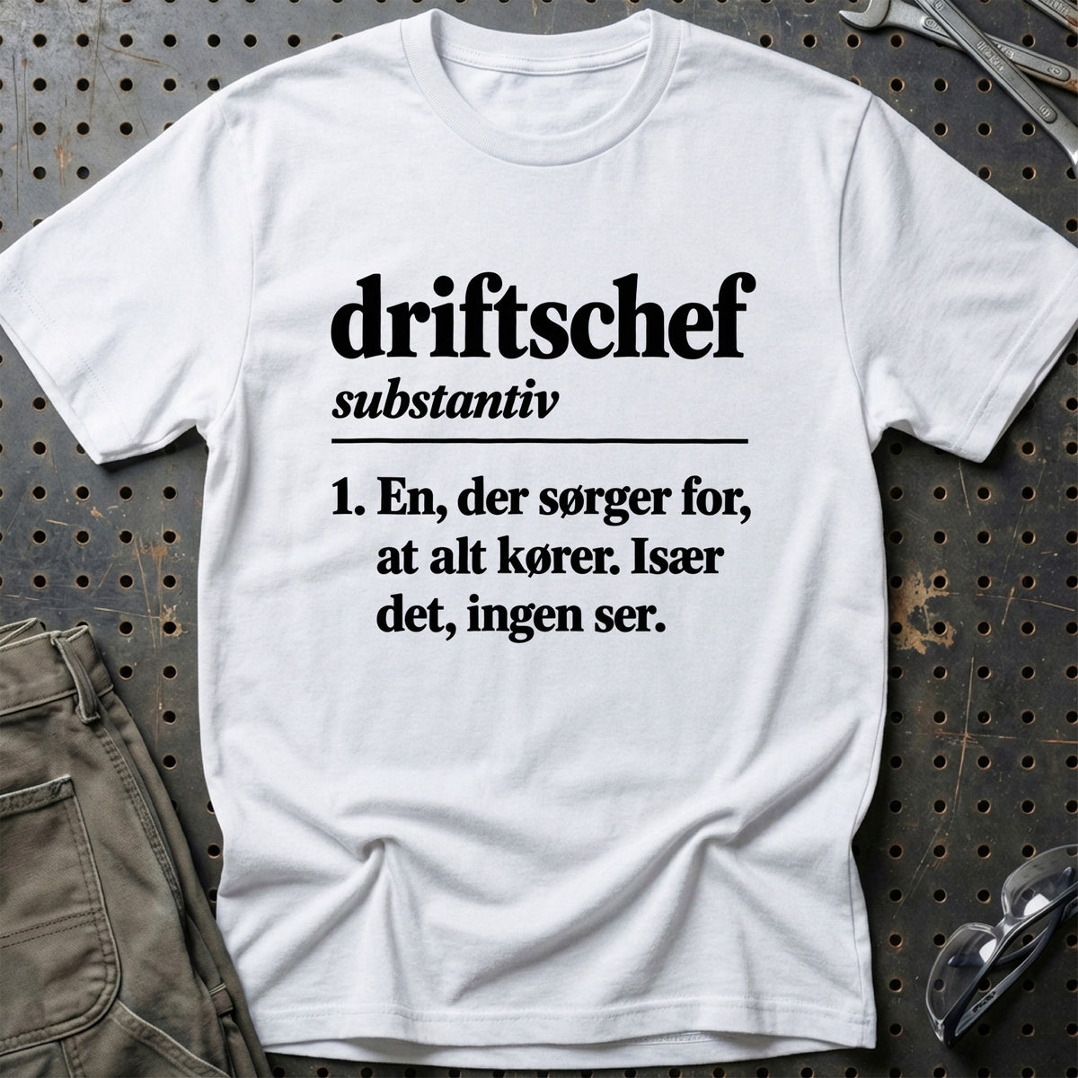 
Driftschef – Definition T-Shirt – Hvid