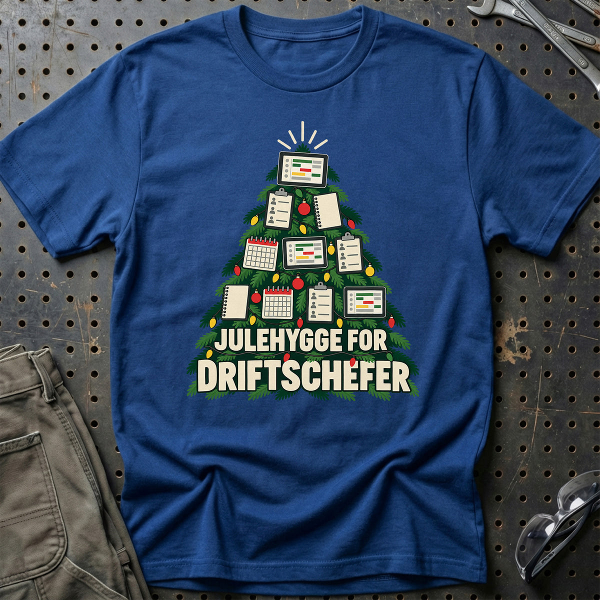 
Driftschef – Julehygge – Unisex T-Shirt – Blå Royal