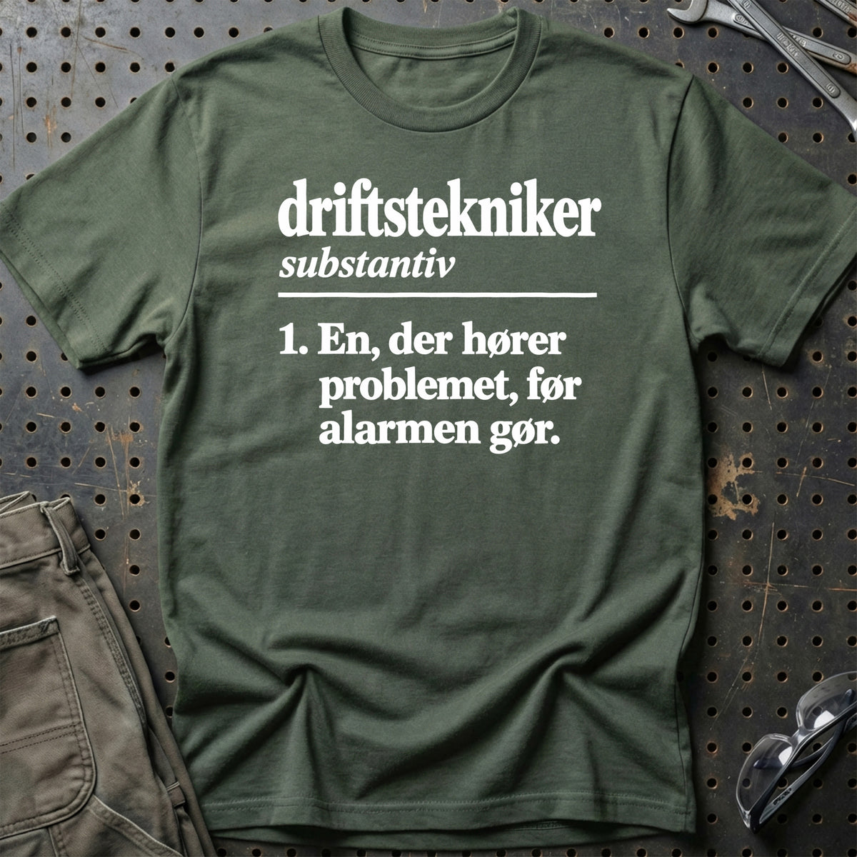 
Driftstekniker – Definition T-Shirt – Grøn Militær