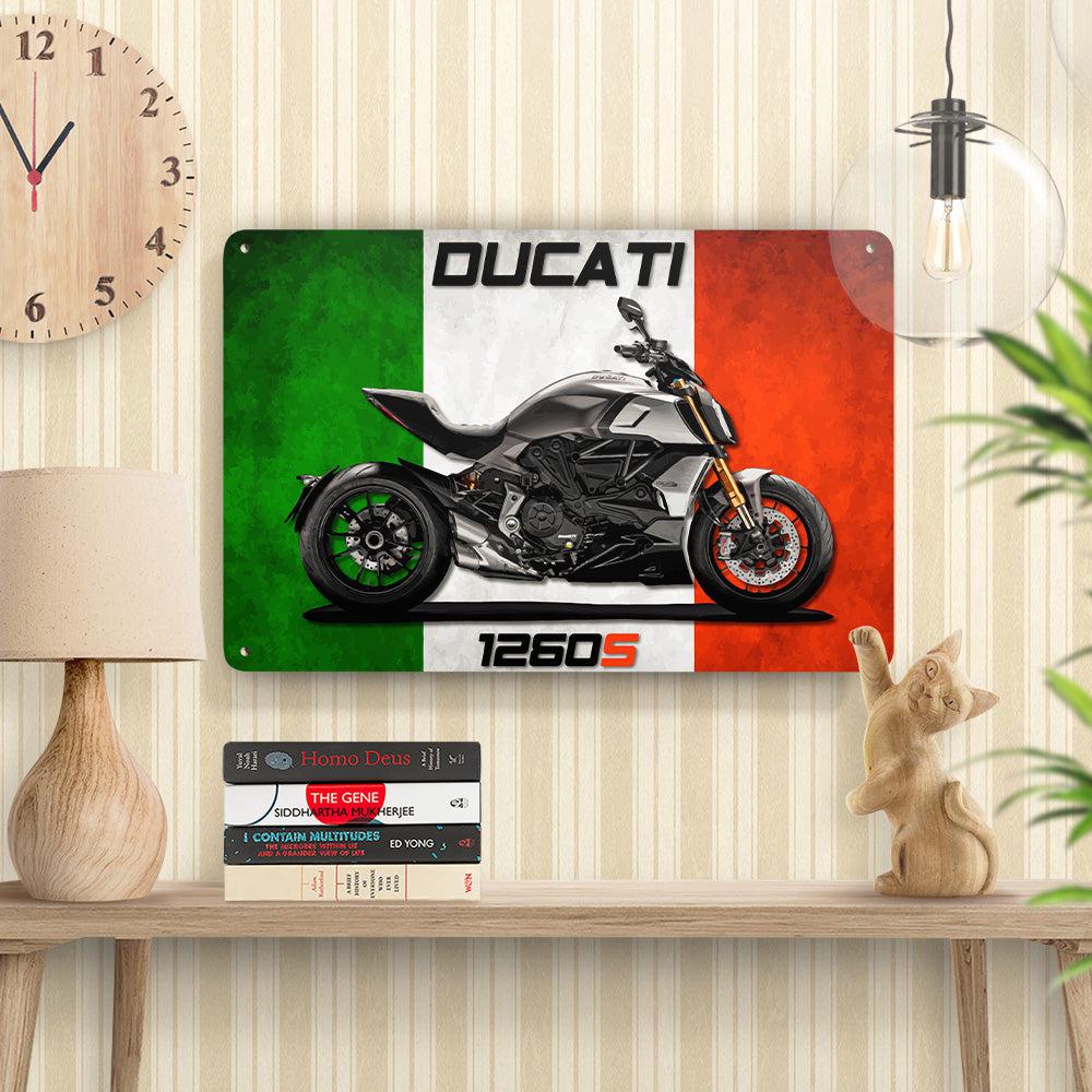 Ducati Diavel 1260S Skilte, Musemåtte, Dørmåtte , Plakat-Skilte-Ducati-Garage Culture Shop- garage - man cave - merchandise