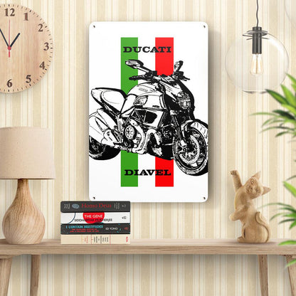 Ducati Diavel Skilte, Musemåtte, Dørmåtte , Plakat-Skilte-Ducati-Garage Culture Shop- garage - man cave - merchandise