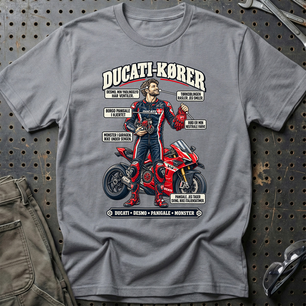 
Ducati-Kører T-Shirt – Grå Sport