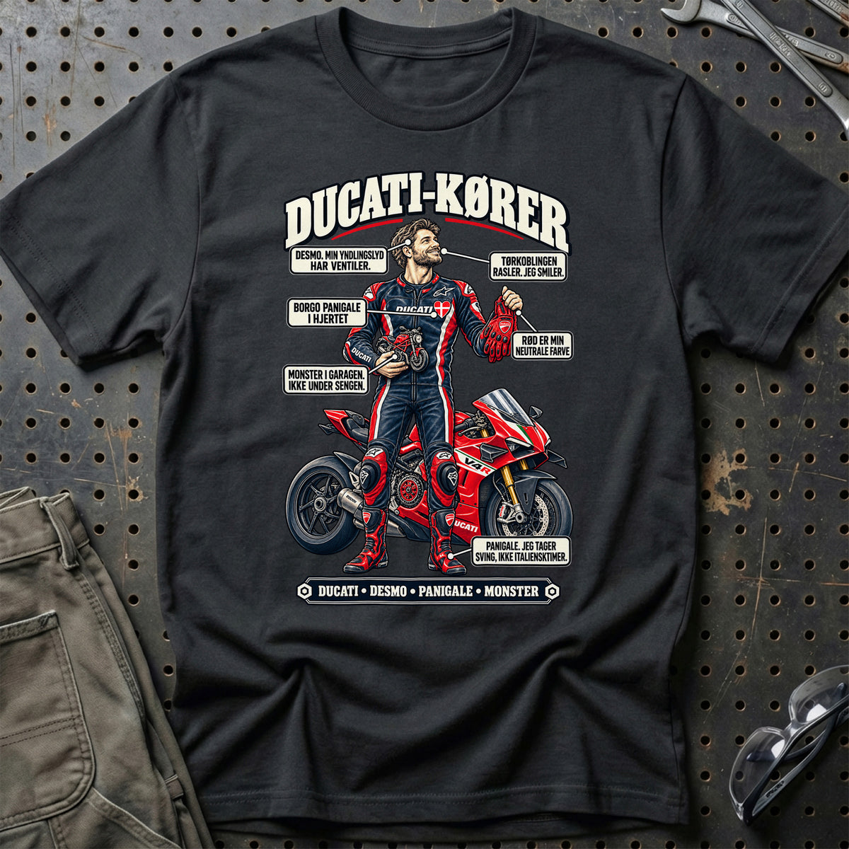 
Ducati-Kører T-Shirt – Sort