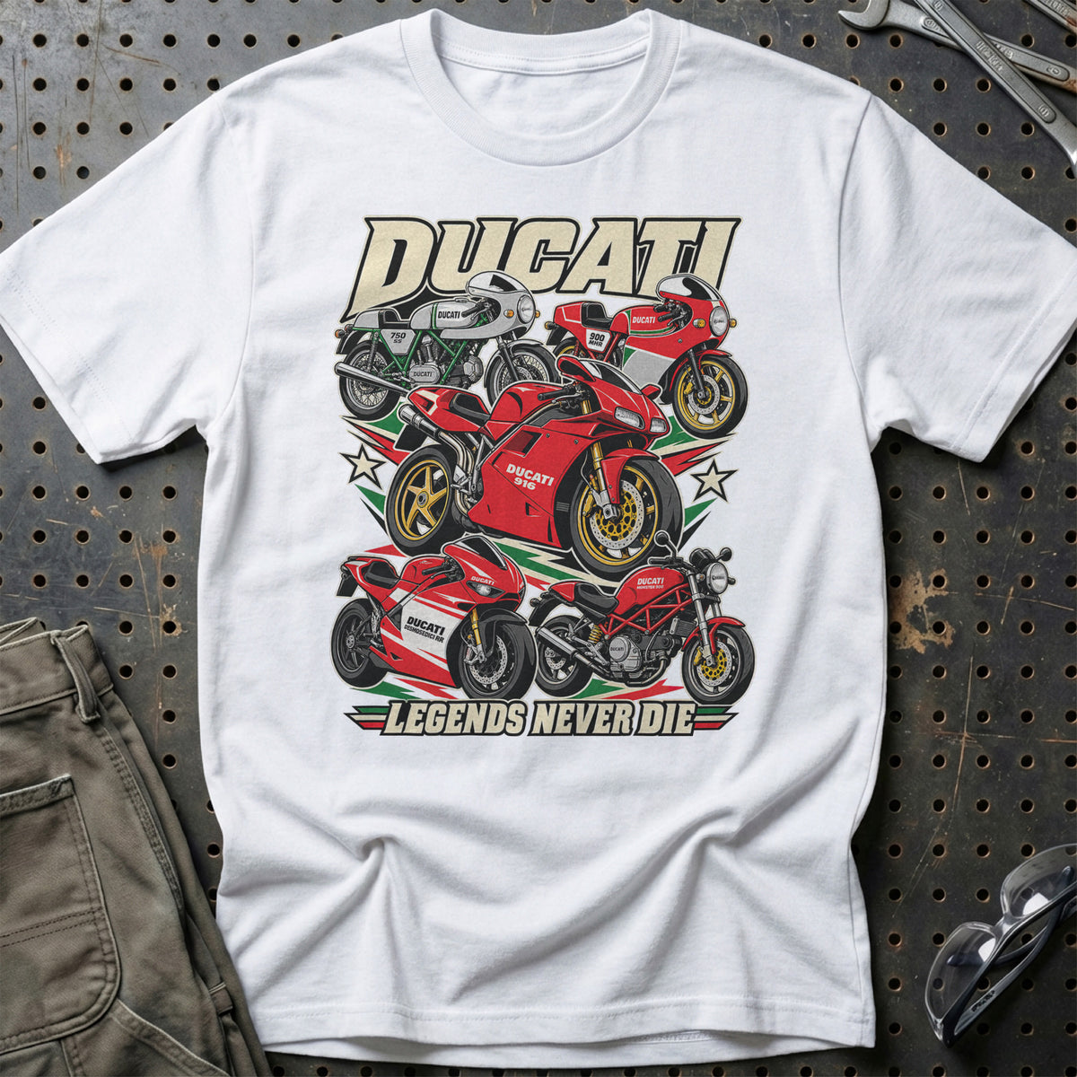 
Produktbillede af Ducati Legends Never Die T-Shirt