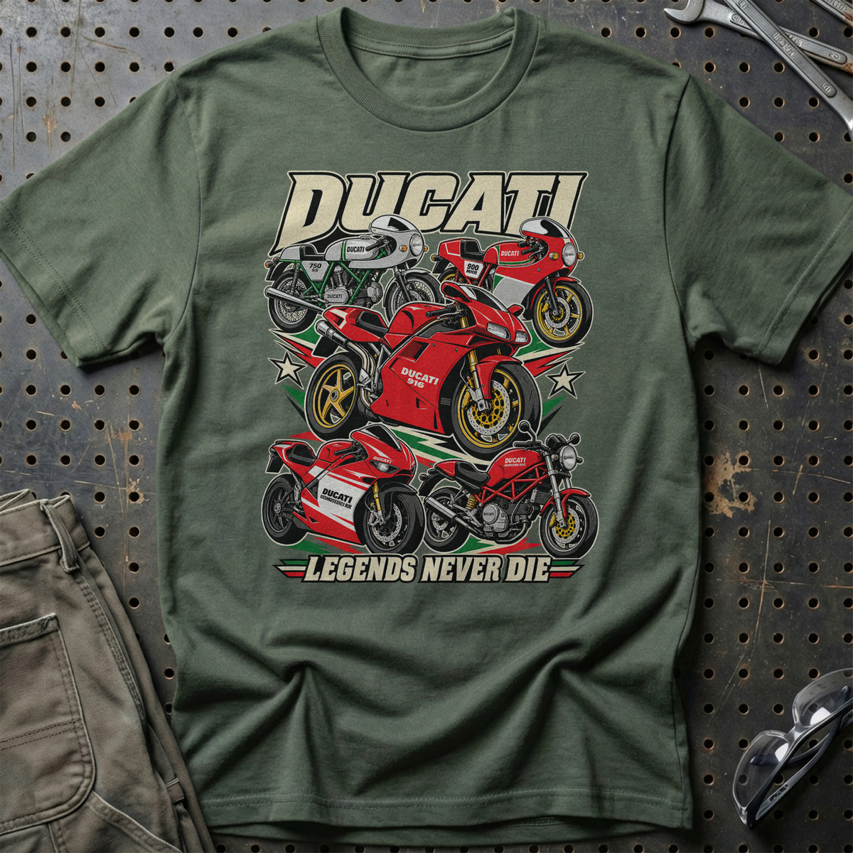 
Produktbillede af Ducati Legends Never Die T-Shirt