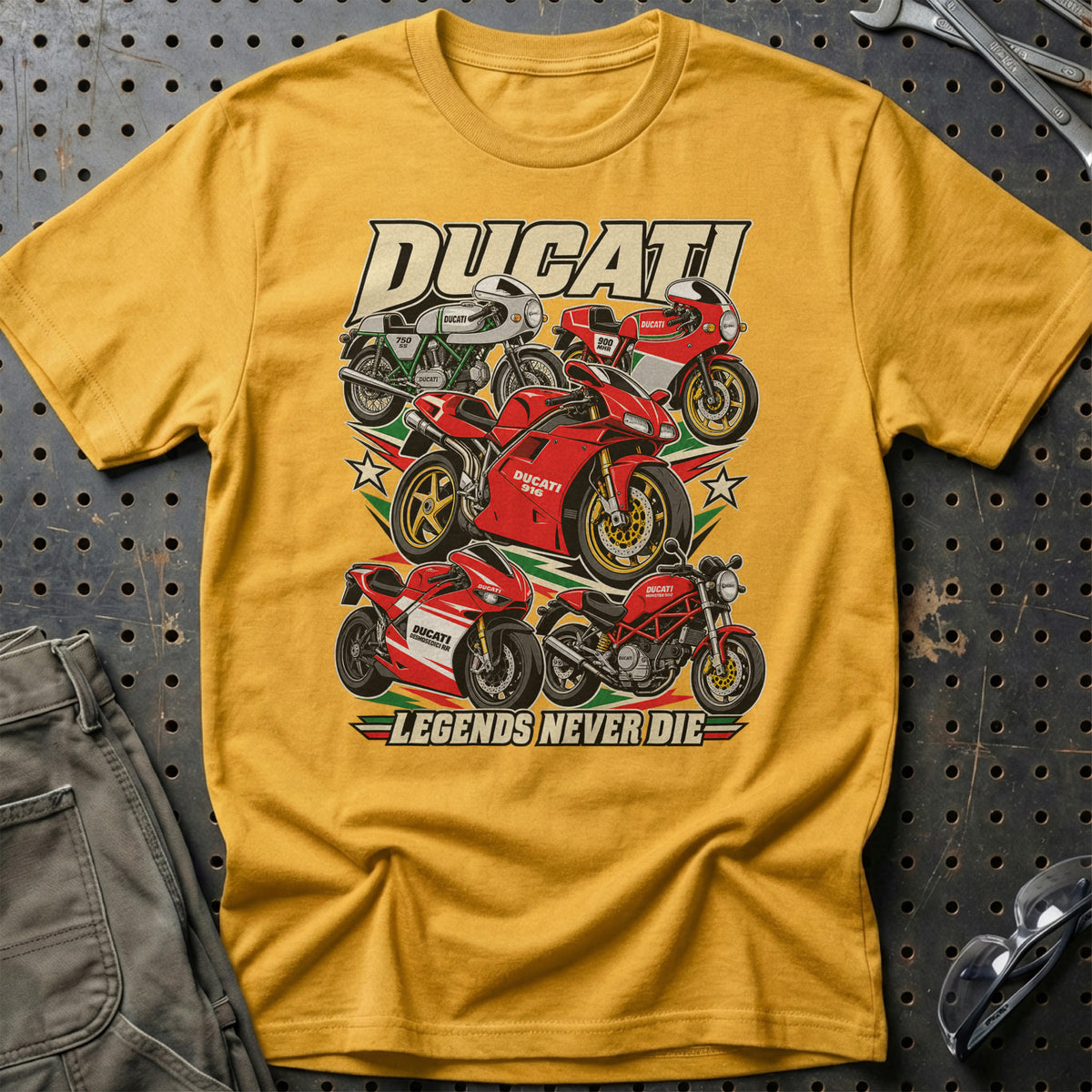 
Produktbillede af Ducati Legends Never Die T-Shirt