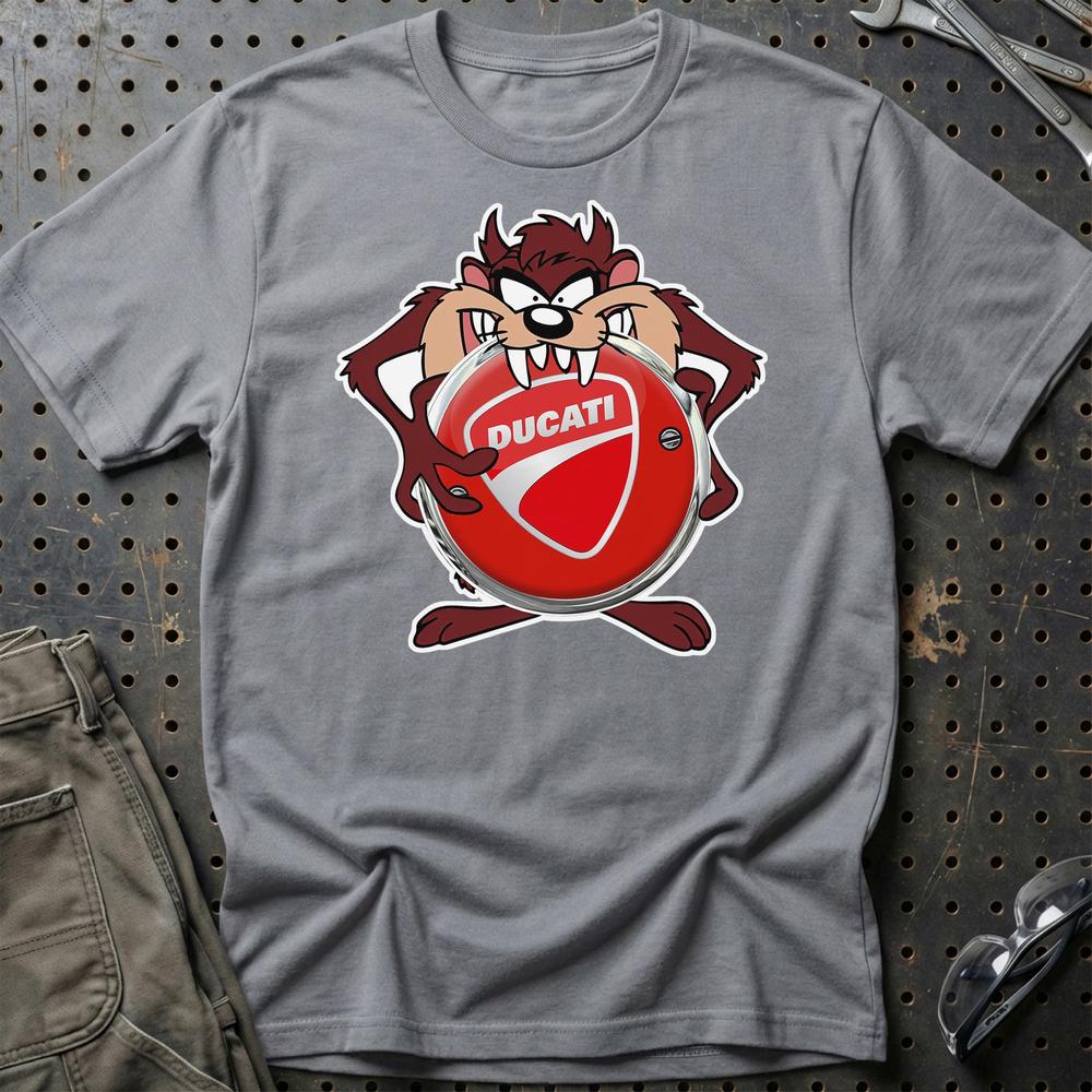 Ducati TAZ T-Shirt-Beklædning-Ducati-Grå Sport-S-Garage Culture Shop- garage - man cave - merchandise