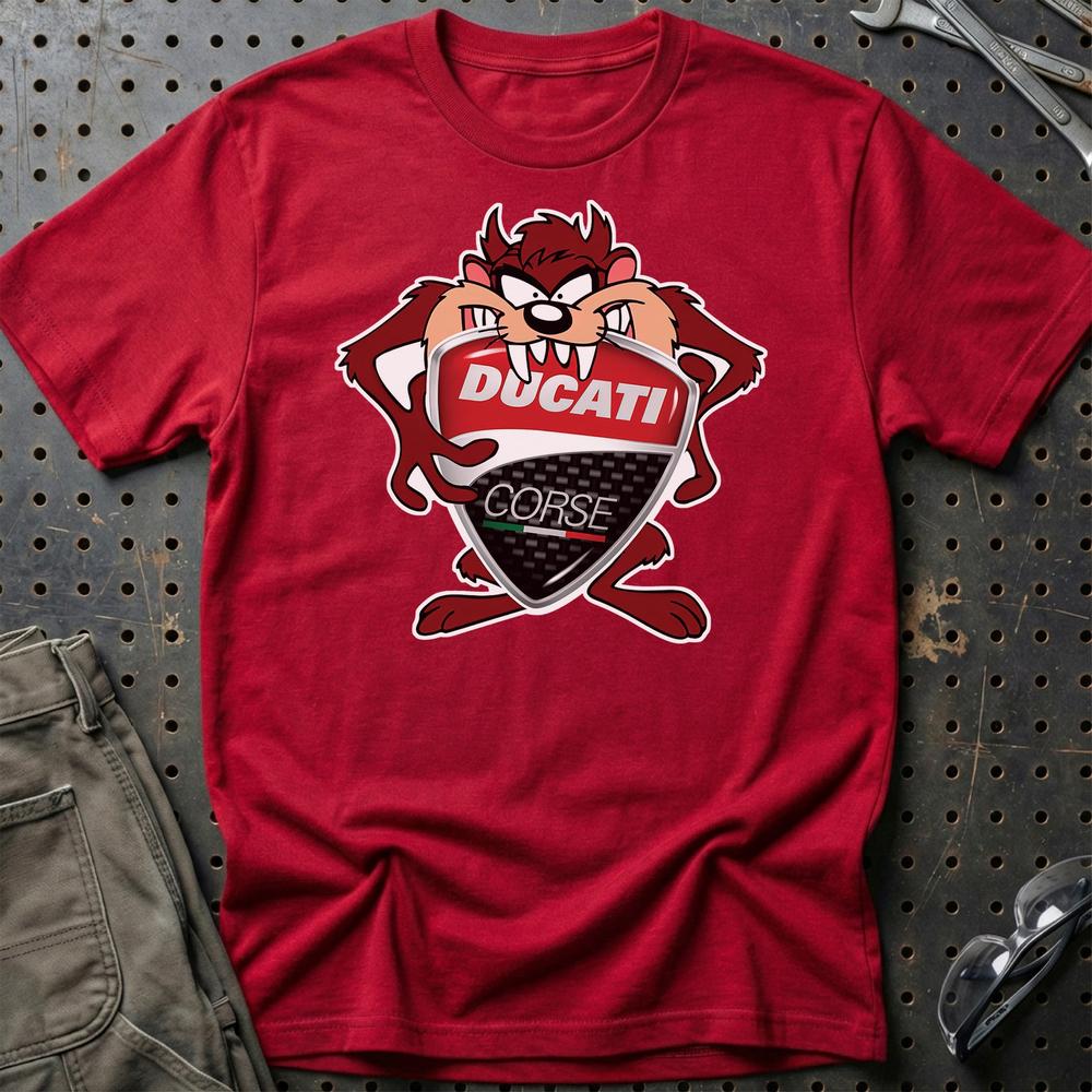 Ducati TAZ T-Shirt-Beklædning-Ducati-Rød-S-Garage Culture Shop- garage - man cave - merchandise