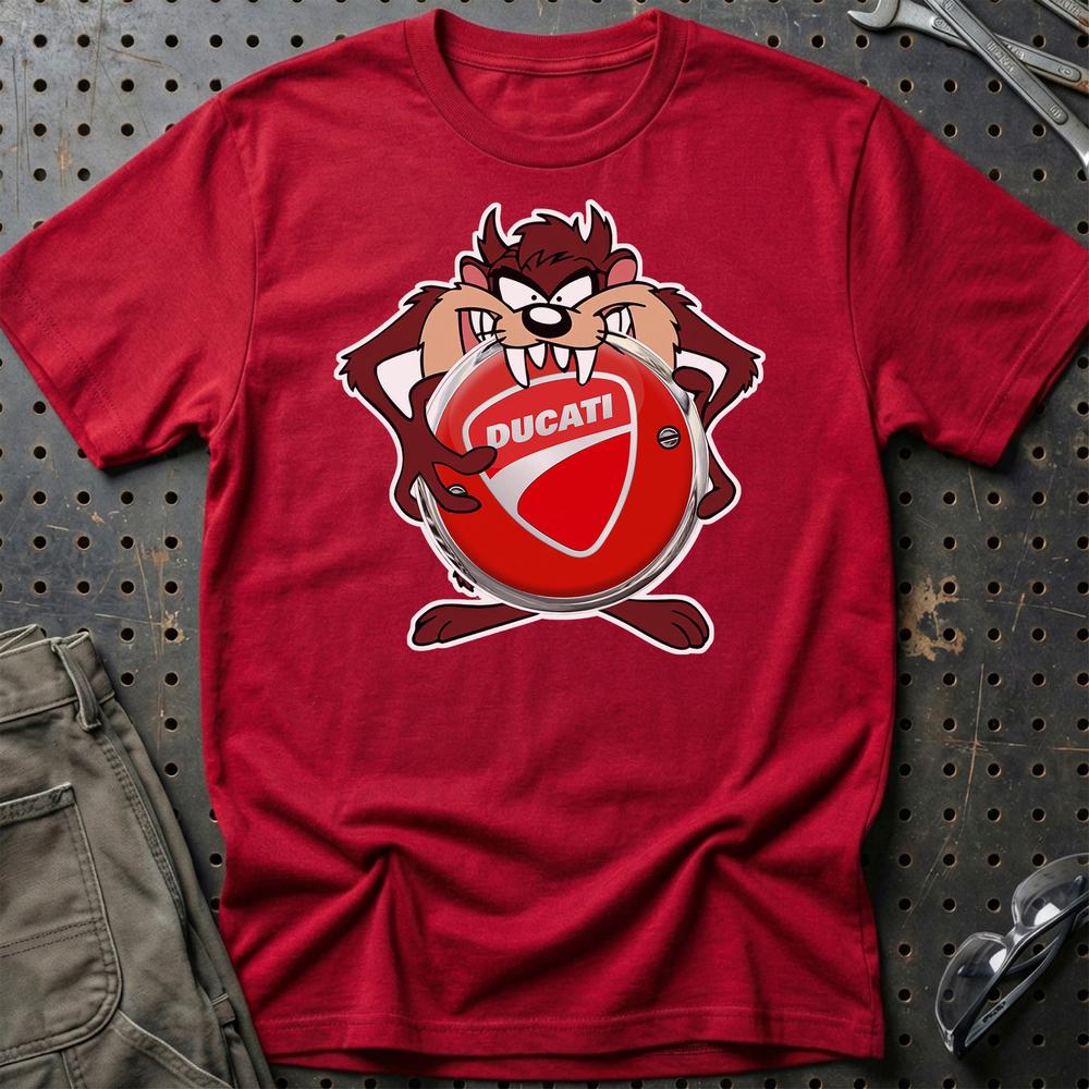 Ducati TAZ T-Shirt-Beklædning-Ducati-Rød-S-Garage Culture Shop- garage - man cave - merchandise