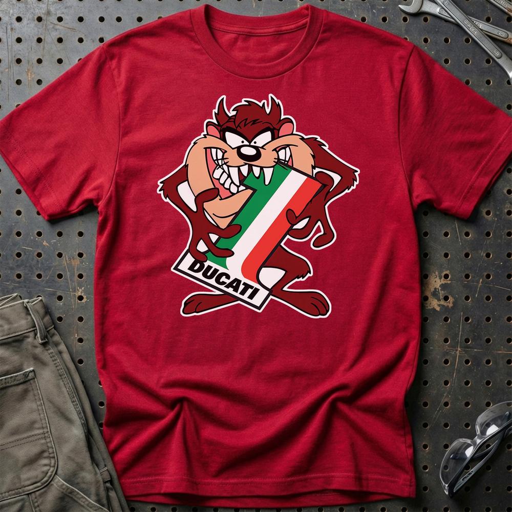 Ducati TAZ T-Shirt-Beklædning-Ducati-Rød-S-Garage Culture Shop- garage - man cave - merchandise